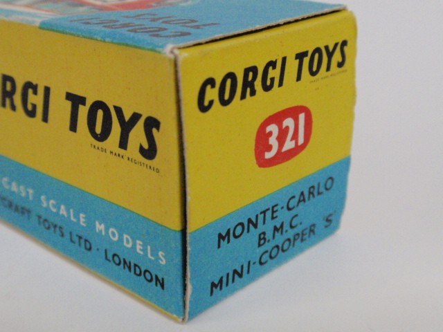 コーギー No.321 モンテ・カルロ　B.M.C. ミニ・クーパーS '65 (CORGI No.321 Monte-Carlo B.M.C. Mini-Cooper S)