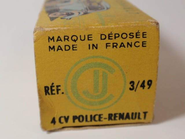 セーイージィー No.3/49 ルノー４ＣＶ　ポリスカー（C.I.J.　No.3/49　Renault 4CV　Police）