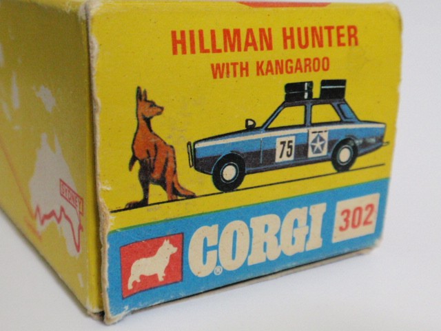 コーギー　No.302 ヒルマン・ハンター　カンガルー付き（CORGI No.302 Hillman Hunter with Kangaroo)