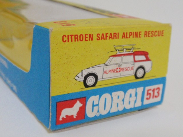 コーギー　No.513　シトロエン サファリ　- アルペン・レスキュー（Corgi No.513 Citroen Safari - Alpine Rescue)