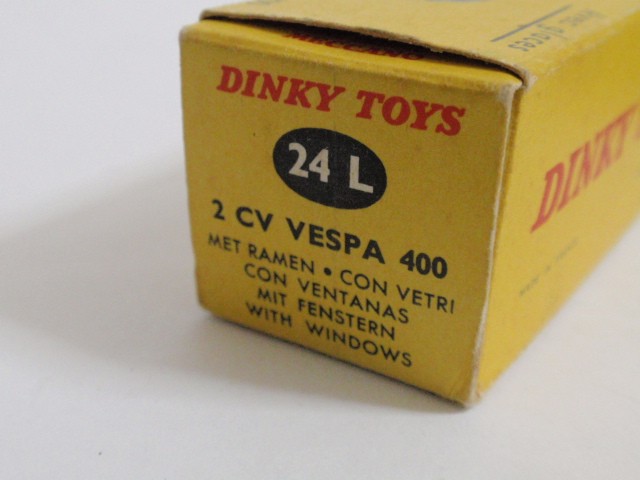 フランス・ディンキー　No.529（24L）2CV　べスパ　400（French Dinky No.529/24L　2CV Vespa　400）