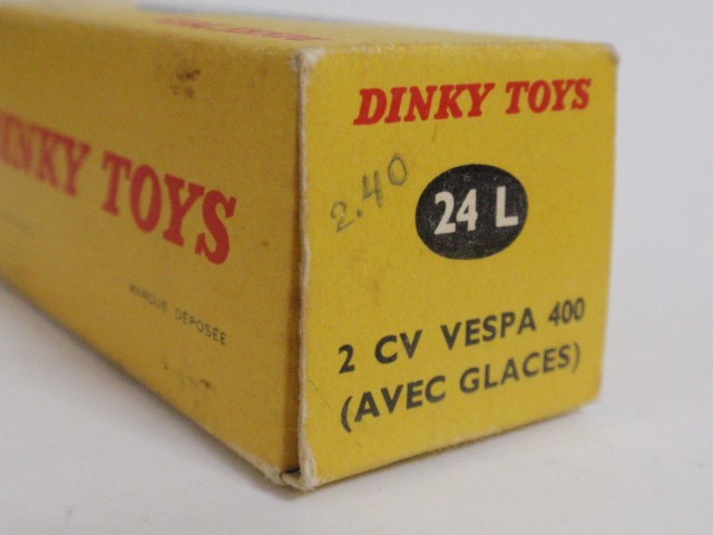 フランス・ディンキー　No.529（24L）2CV　べスパ　400（French Dinky No.529/24L　2CV Vespa　400）